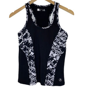 Fit In Black Active Racerback Tank Workout Tank